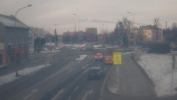 Křižovatka ulic Komenského a Velké Novosady