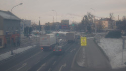 Křižovatka ulic Komenského a Velké Novosady