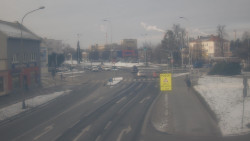 Křižovatka ulic Komenského a Velké Novosady