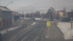 Křižovatka ulic Komenského a Velké Novosady