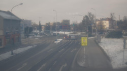 Křižovatka ulic Komenského a Velké Novosady