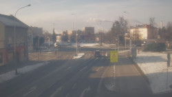 Křižovatka ulic Komenského a Velké Novosady