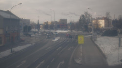 Křižovatka ulic Komenského a Velké Novosady