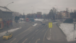 Křižovatka ulic Komenského a Velké Novosady