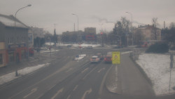 Křižovatka ulic Komenského a Velké Novosady