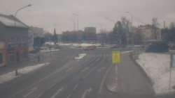 Křižovatka ulic Komenského a Velké Novosady