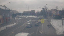 Křižovatka ulic Komenského a Velké Novosady