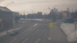 Křižovatka ulic Komenského a Velké Novosady