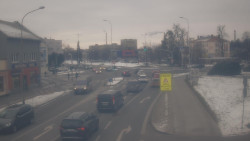 Křižovatka ulic Komenského a Velké Novosady