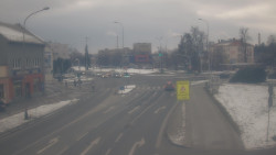 Křižovatka ulic Komenského a Velké Novosady