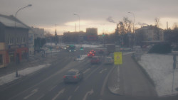 Křižovatka ulic Komenského a Velké Novosady