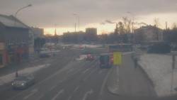 Křižovatka ulic Komenského a Velké Novosady