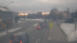 Křižovatka ulic Komenského a Velké Novosady