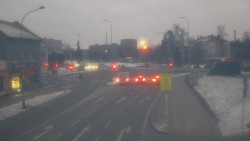 Křižovatka ulic Komenského a Velké Novosady