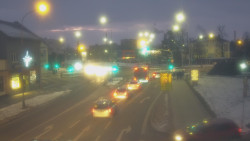 Křižovatka ulic Komenského a Velké Novosady