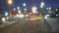 Křižovatka ulic Komenského a Velké Novosady