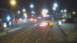 Křižovatka ulic Komenského a Velké Novosady