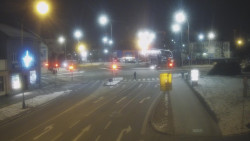 Křižovatka ulic Komenského a Velké Novosady