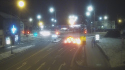 Křižovatka ulic Komenského a Velké Novosady