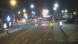 Křižovatka ulic Komenského a Velké Novosady