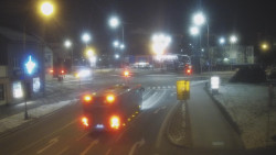 Křižovatka ulic Komenského a Velké Novosady