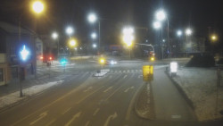 Křižovatka ulic Komenského a Velké Novosady