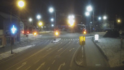 Křižovatka ulic Komenského a Velké Novosady