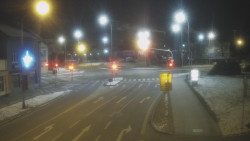 Křižovatka ulic Komenského a Velké Novosady