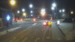 Křižovatka ulic Komenského a Velké Novosady