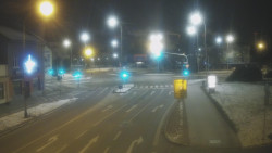 Křižovatka ulic Komenského a Velké Novosady