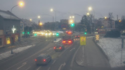 Křižovatka ulic Komenského a Velké Novosady