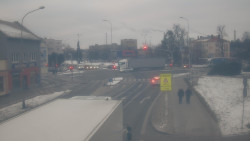 Křižovatka ulic Komenského a Velké Novosady