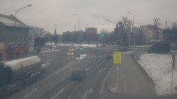 Křižovatka ulic Komenského a Velké Novosady