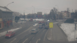 Křižovatka ulic Komenského a Velké Novosady