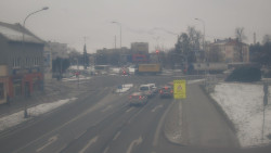 Křižovatka ulic Komenského a Velké Novosady