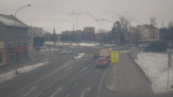 Křižovatka ulic Komenského a Velké Novosady