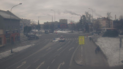 Křižovatka ulic Komenského a Velké Novosady