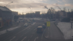 Křižovatka ulic Komenského a Velké Novosady