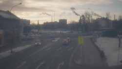 Křižovatka ulic Komenského a Velké Novosady