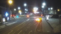 Křižovatka ulic Komenského a Velké Novosady