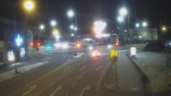 Křižovatka ulic Komenského a Velké Novosady