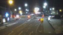 Křižovatka ulic Komenského a Velké Novosady