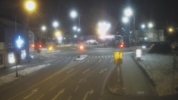 Křižovatka ulic Komenského a Velké Novosady