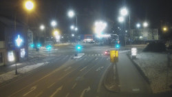 Křižovatka ulic Komenského a Velké Novosady