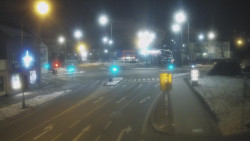 Křižovatka ulic Komenského a Velké Novosady