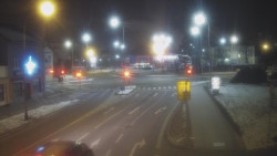 Křižovatka ulic Komenského a Velké Novosady