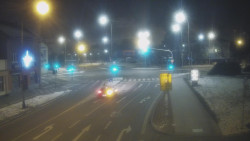 Křižovatka ulic Komenského a Velké Novosady