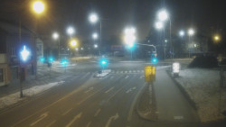 Křižovatka ulic Komenského a Velké Novosady