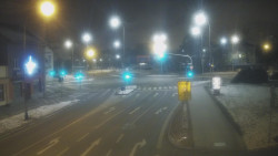 Křižovatka ulic Komenského a Velké Novosady