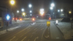 Křižovatka ulic Komenského a Velké Novosady